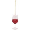 Glass Red Wine Ornament