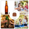 uxcell 24Pcs Leather Bottle Opener, 10.6x4.5cm Stainless Steel Flat Beer