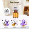 96 Pack Essential Oil Roller Bottles, Amber Glass Roller Bottles