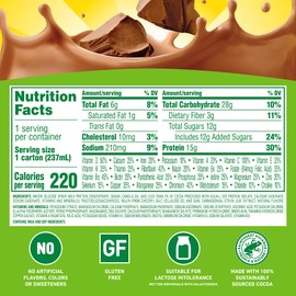 Carnation Breakfast Essentials High Protein with Fiber Ready-to-Drink, 8 FL OZ Carton, Rich Milk Chocolate (Pack of 24)