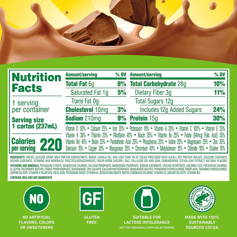 Carnation Breakfast Essentials High Protein with Fiber Ready-to-Drink, 8 FL
