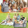 Mochila Pañalera Para Bebé Multifuncional Impermeable Con Us Color Diseño