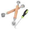 SHINEOFI 1set Window Screen Repair Kit with Ergonomic Tools Includes