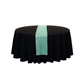 Table Tek Light Green Satin Table Runner - 12" x 108" - 1 Count Box