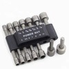 Nut Driver Socket Bit Set for Hex Fasteners – 9-Piece