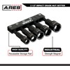 ARES 70029 - Metric Impact Magnetic Nut Driver Set -