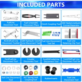 KTPROT 46pcs Master Quick Disconnect Tool Set Fuel Line Disconnect Tool Kit