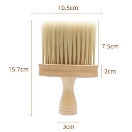 Hair Cutting Brush,Professional Hairdressing/Barber Wooden Neck Brush (Single)