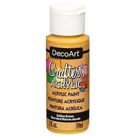 DecoArt Acrylic Paint, Golden Brown, 59ml