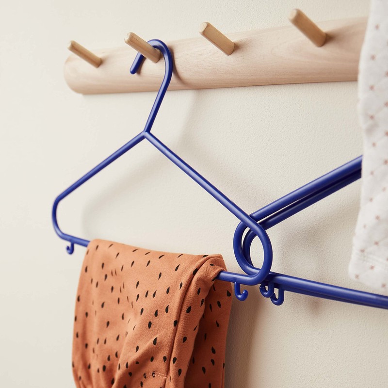 Bieco Children's Coat Hangers, Plain Colours, Packs of 8/16/32