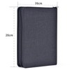 Fountain Pen Case 12 Pens Large Capacity Black Waterproof Canvas