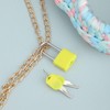 10 Pcs Suitcase Locks with Keys, Metal Padlocks Long Shackle