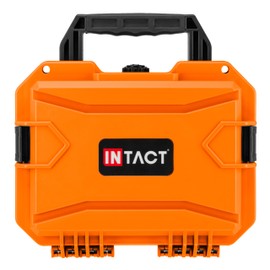 Eylar 11.8" Intact Series Compact Hard Camera Case, Lightweight and Durable Stacker Design with Foam (Orange)