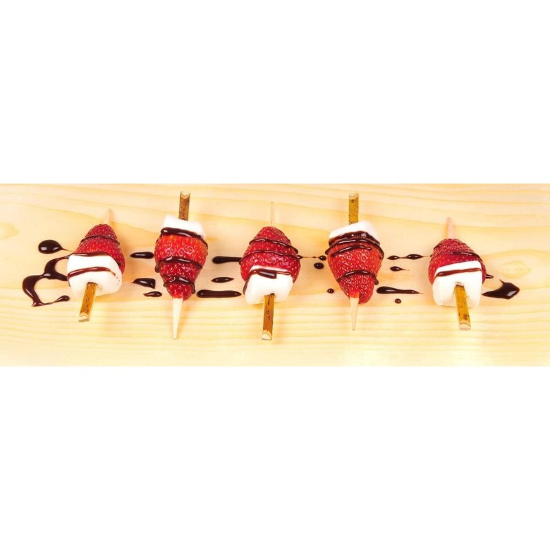 CANAPE KING Kuromoji Bamboo Skewers - 100x Disposable Black Willow