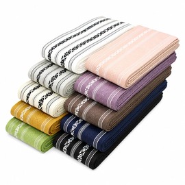 Asakusa Kimonoichi [Made in Japan] Men's Cotton Corner Obi <> All 10 Colors (Includes Corner Obi Tying Guide) Men's Men
