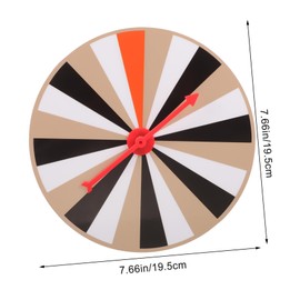 Kisangel DIY Rotatable Game Wheel Compact Prize Fortune Turntable for Parties Game Props Fun Interactive Learning Tool for Easy to Store and Carry