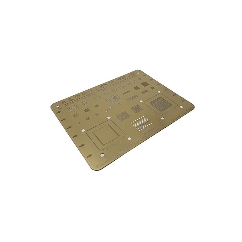 WL Gold BGA Reballing Stencil Compatible with Phone 7 &
