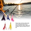 5Pcs Feather Trolling Fishing Lures Colorful Feather Jet Head Trolling