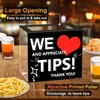 Tip Jar for Bartender Acrylic Tip Box for Money Suggestion