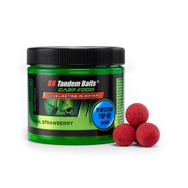 Tandem Baits Carp Food Perfection Pop-Up Perfect Strawberry Carp Pop-Ups Carp Fishing Without Effortless Bait for Big Fish Fishing Carp Accessories for Professionals & Hobby Anglers 16 mm 70 g