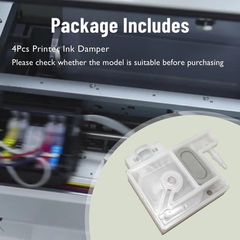 Qiqimingxin 4Pcs Printer Ink Damper Part Fit for DTF Printer