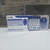 Cylo Metallic Blue Wireless Keyboard & Mouse Combo Ergonomic Scissor