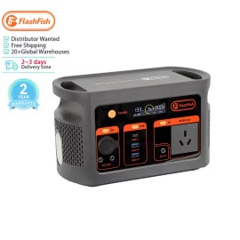 Flashfish 100w 200w 300w Solar Generating Mobile Backup Lifepo4 Battery UPS Pure Sine Wave Portable Power StationOutput Power: 300 W, Capacity: 179.2Wh, Plug Type: US, Color: Black