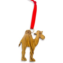 from The Earth Standing Camel Ornament (3” x 2”), Olive Wood Christmas Ornament – Unique Christmas Tree Ornaments – Fair Trade Handmade Wood Tree Ornaments – Decorative Hanging Ornaments