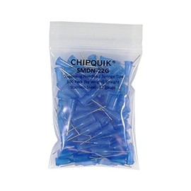 CHIP QUIK SMDN Dispensing Needles/Syringe Tips Straight Stainless Steel (0.5") - 12 to 27 Gauge (100, 22 Gauge)