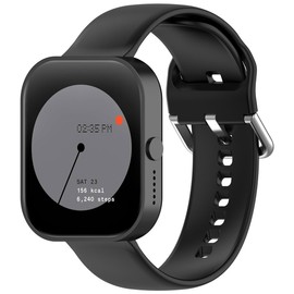 QWYJ for CMF by Nothing Watch Pro D395 22mm Correa Bandas Protección de Silicona (Negro)