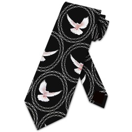 Doves Ties Bird Neckties Religious Tie Faith Mens Necktie
