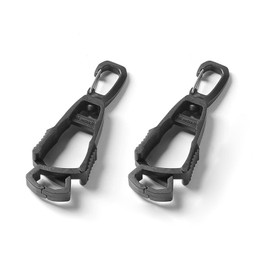 Glove Clips, Set of 2, 360° Rotation, Glove Holder, Glove Clip, Black, High Strength, Glove Clip, One Side Carabiner Type, Glove Storage, Anti-Loss, Lightweight, Durable, Glove Holder, Towel Holder,