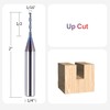 SpeTool 1/16 Inch Up Cut Spial Router Bit 1/4 Inch