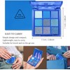 Punk Blue Glitter Eyeshadow 9 Colors, Palette Shadow Pigment, Blue
