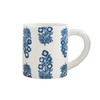 Mud Pie 15 oz Block Print Mug, Blue