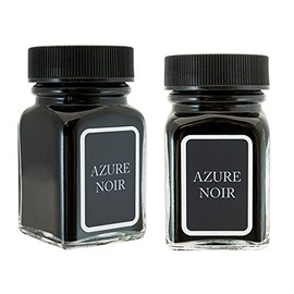 Monteverde 60ml Noir Fountain Pen Ink Bottle (30ml Azure Noir G309AN Ink Bottle - Pack of 2)