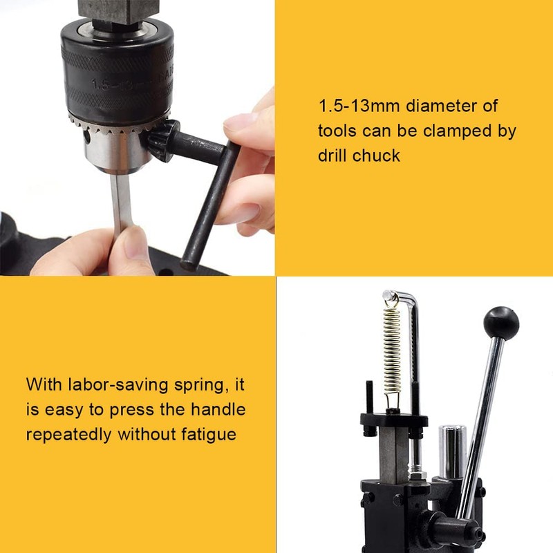 Leather Hole Puncher Hand Punching Machine Manual Press Puncher Punch