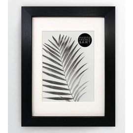 pf+a REAL GLASS Black Picture Frame For 6x4 Photo - 8x6 For 6x4 Oxford Black Frame / 6x4 Frame With Mount