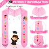 Tigeen 2 Pieces Preschool Kindergarten Graduation Stole Pink Kids Graduation