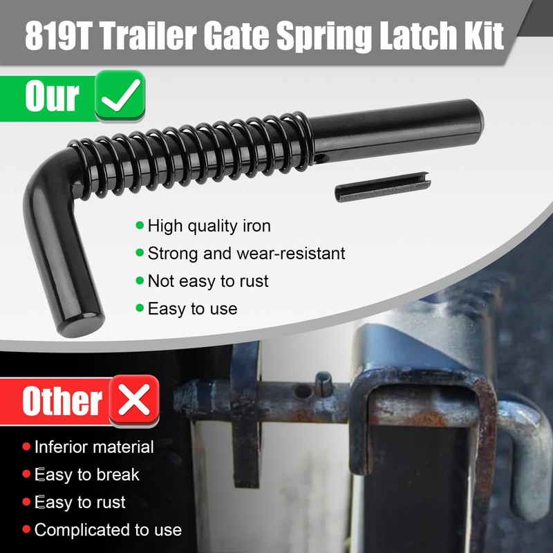 AFZZ Trailer Gate Spring Latch Kit 819T for Carry-On Utility