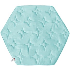 Hexagon Playpen Mattress Mat Blue, Non Slip Playpen Mat for Regalo Play Yard 6 Panel Playpen, Fit Hiccapop 53" PlayPod Portable Playard, Kids Tent Mat Hexagon