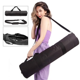 BOLLUMA Tripod Bag Container Foam Photo Studio Transport Bag 1680D Nylon with Shoulder Strap Carry Padded Black Carry Bag for Video, black, casual