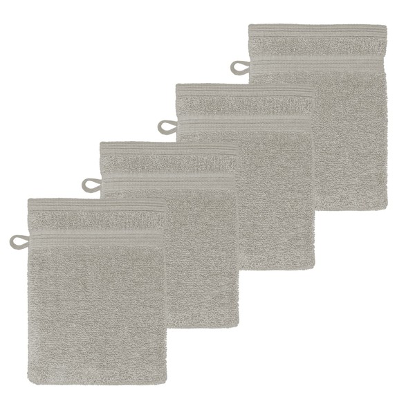 Lashuma Washcloth Grey Pebble Series London Set of 4 Small