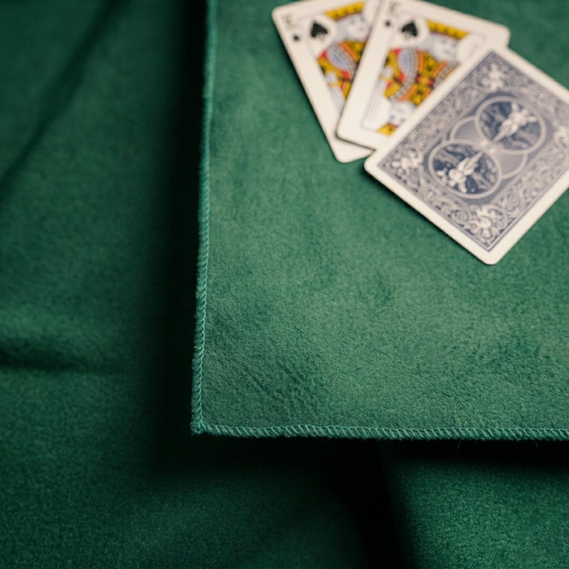 Byour3 - Green Tablecloth - Square or Rectangular Poker Cards
