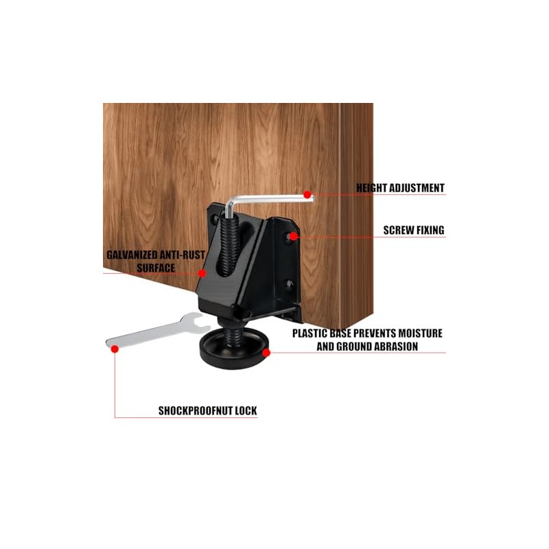 4 PCS Nivelador Para Muebles,Nivelador de Pie Ajustables De Servicio