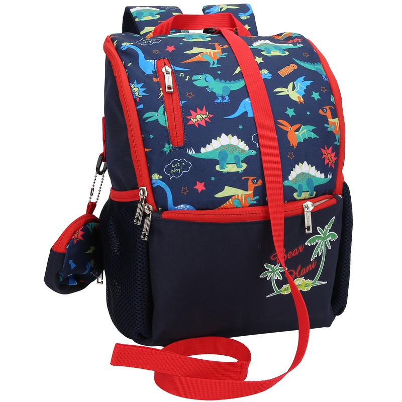 Children Cartoon Dinosaur Pattern Backpack Kid Cute Travel Portable Schoolbag