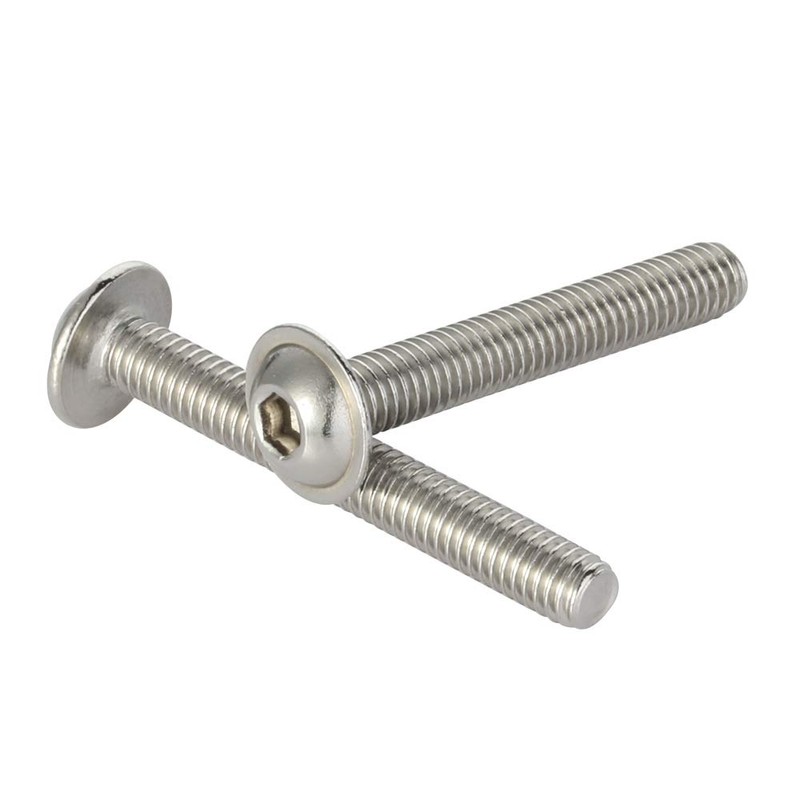 MewuDecor M6-1.0 x 14mm Flanged Button Head Socket Cap Screws