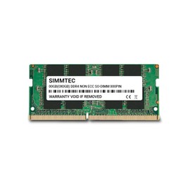 Simmtec RAM 16GB DDR4 2666MHz SODIMM PC4-21300 (PC4-2666V) CL19 1.2V Non-ECC SO-DIMM 260 PinLaptop, Notebook & AIO Computer Memory Upgrade Module