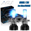 aqj H4 9003 Super Ice blue 40000LM Kit 8k LED