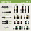 BLOSTM Impact Driver Bit Set - 44pcs Shock-Resistant Steel Impact